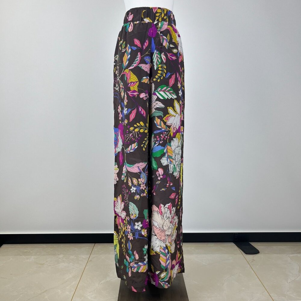 NWOT Johnny Was Workshop Arabella Silk Printed Lounge Pants Pull on Boho Chic S - Picture 2 of 10